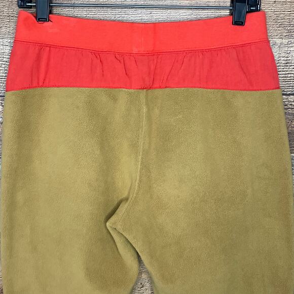 Nike Sportswear Polar Fleece Jogger Sweatpants Bronze Navy Orange SZ Small - Picture 7 of 11